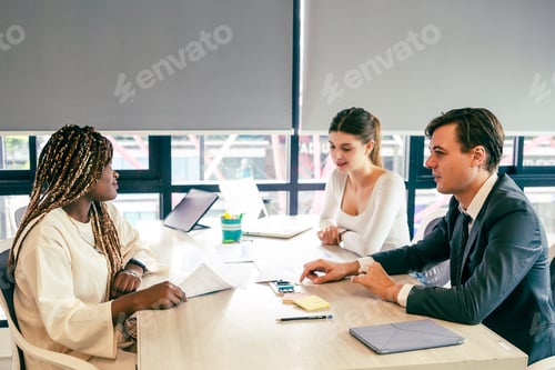Preview: professional business team meeting for creative strategy, teamwork group cooperation brainstorming