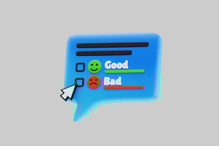 Preview: Feedback speech bubble with ratings