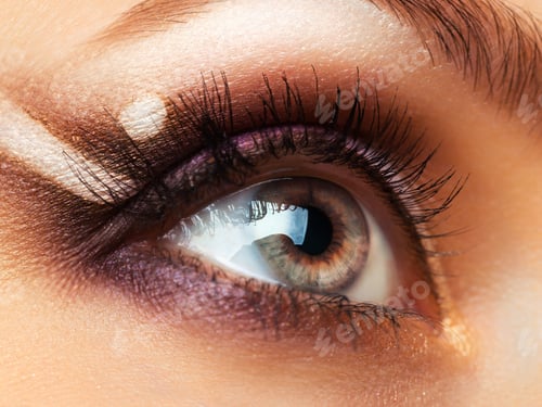 Preview: Closeup of beautiful eye with makeup