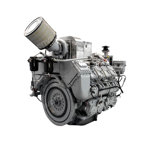 Preview: Modern diesel engine used on marine industry