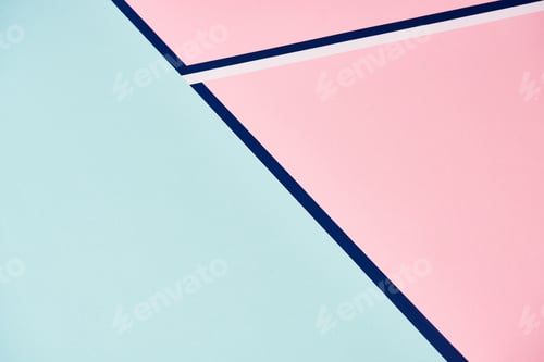 Preview: Abstract background in pastel pink and blue colors with lines
