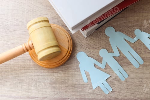 Preview: Family divorce court and custody concept