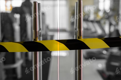 Preview: Closed gym due to coronavirus, Covid-19 outbreak.