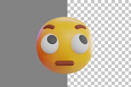Preview: Rolling Eyes Emoji 3D Icon