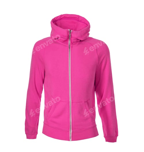 Preview: pink hoodie isolated on white