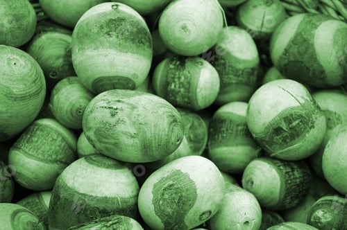 Preview: Green wooden souvenir eggs for Easter