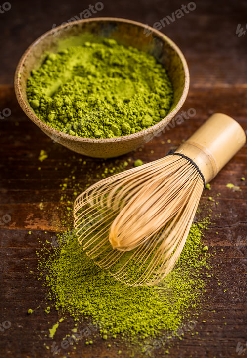 Preview: Matcha and bamboo whisk