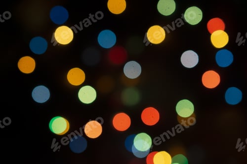 Preview: Colorful vibrant bokeh background