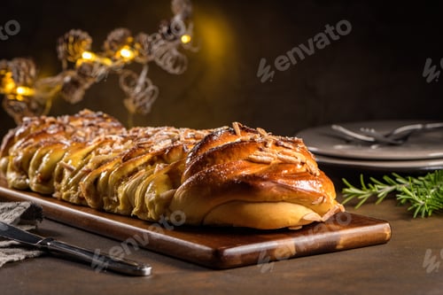 Preview: Christmas braided cinnamon cake