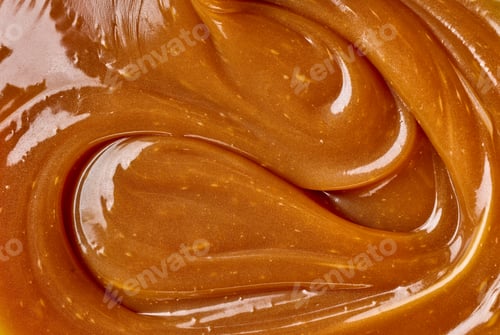 Preview: freshly cooked caramel sauce background