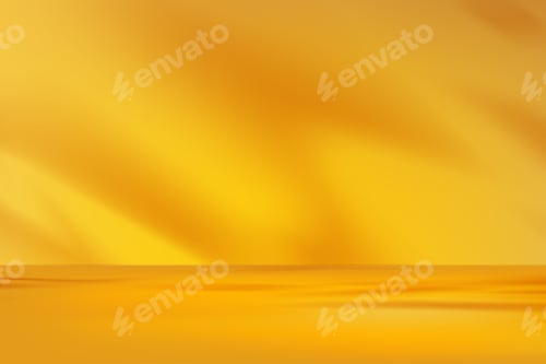 Preview: Yellow Autumn background,Interior wall room with soft light yellow use for Fall sale banner