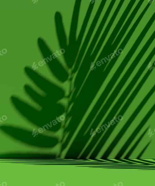 Preview: Minimal abstract stage for natural cosmetic product presentation. Podium on monochrome background