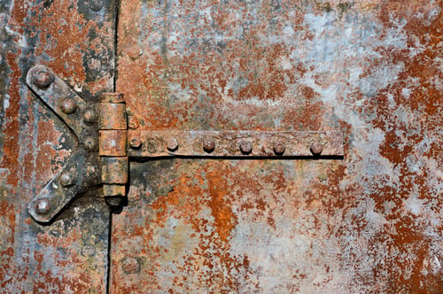 Preview: Rusty metal door details