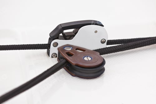 Preview: Winch and rope, yacht detail