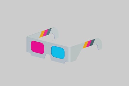 Aperçu: Lunettes 3D anaglyphes rétro