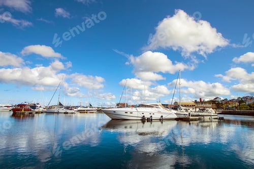 Preview: the harbor in a small Swedish town, Sweden