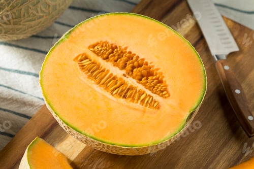 Preview: Raw Orange Organic Cantaloupe