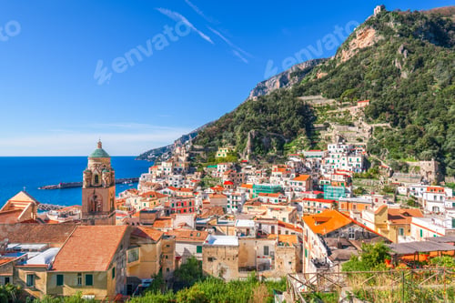 Preview: Amalfi, Italy town cityscape on the Amalfi Coast