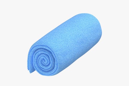 Preview: Rolled Blue Towel - Single Bath Accessory