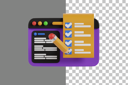 Preview: Check List 3D Icon