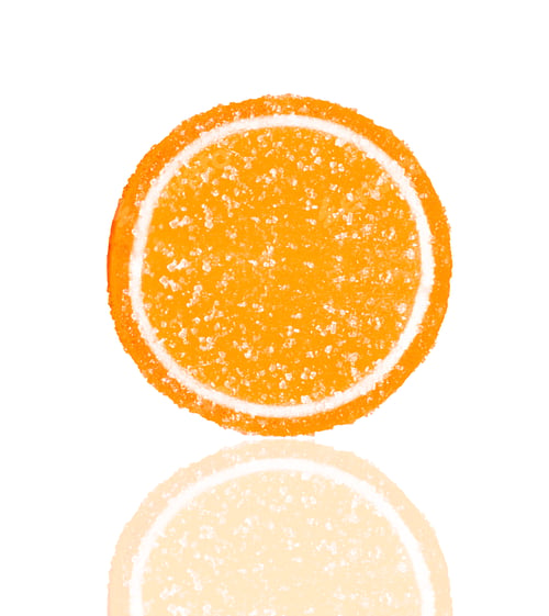 Preview: orange jelly in sugar