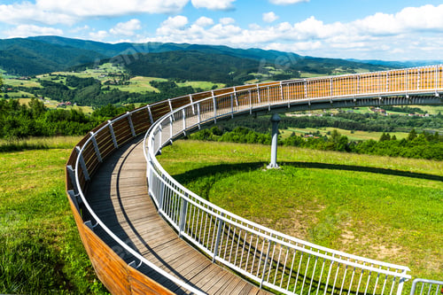 Preview: Panoramic view at Beskid Mountains and Poprad Park in Poland