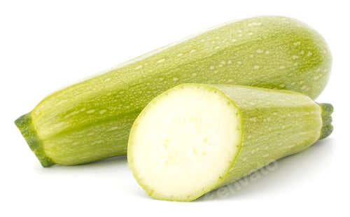 Preview: Fresh vegetable marrow isolated on white background