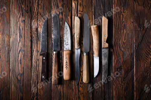 Preview: Set of different old knives