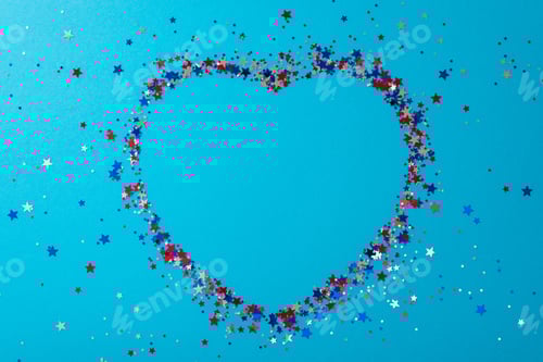 Preview: Salute celebration of Independence Day USA. Top view capturing symbolic embellishments