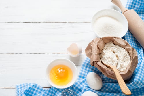 Preview: Baking ingredients.