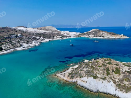 Preview: Prassa Beach in Kimolos island in the summer