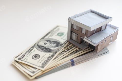 Preview: white paper miniature house layout