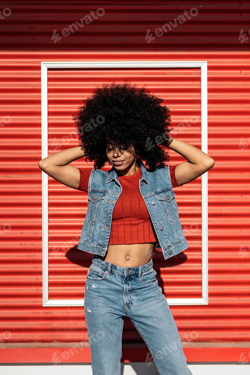 Preview: Pretty Afro Woman Portrait
