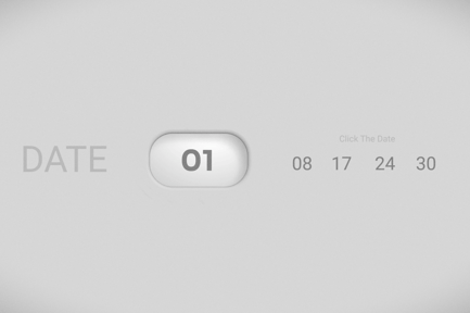 Date Timer Scroll Animation