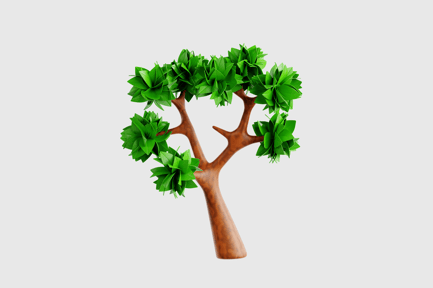 Preview: Cartoon 3D Tree Asset