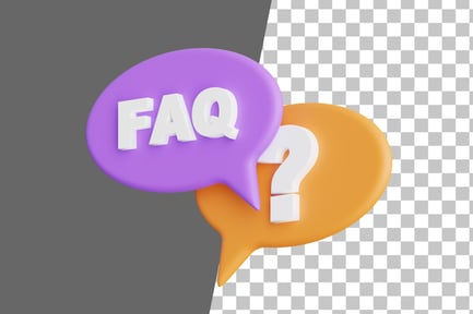 Preview: FAQ 3D Icon