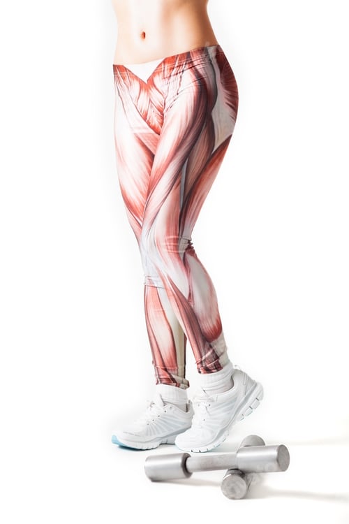 Preview: Unidentified young slim girl in leggings