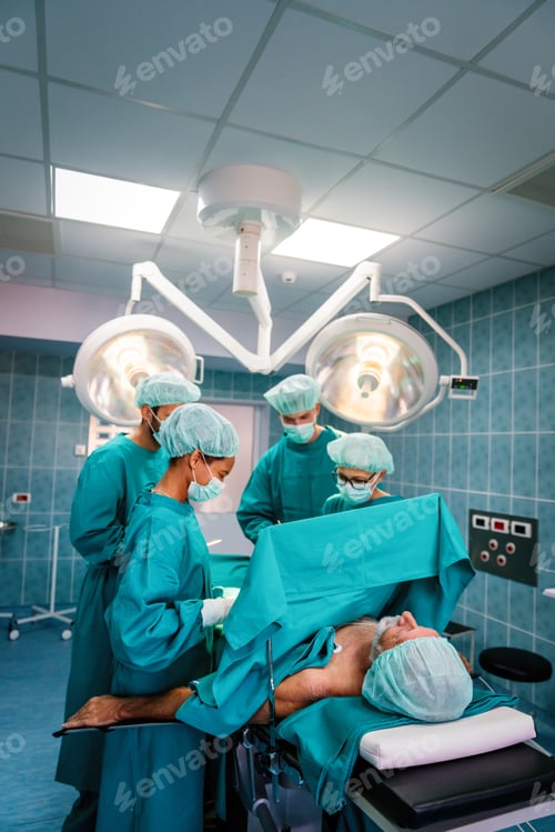 Preview: Surgical Team Performing an Operation in Hospital Room