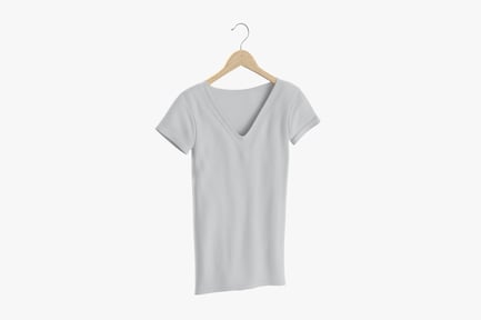 Preview: Classic Female V-Neck Tee on Hanger