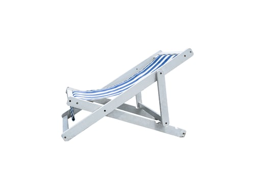 Preview: Beach chair isolated on white background included clipping path.