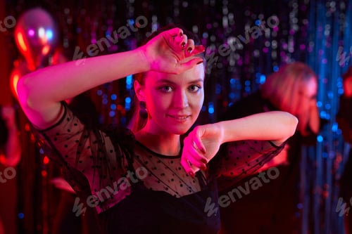 Preview: Woman Dancing in Pink Light