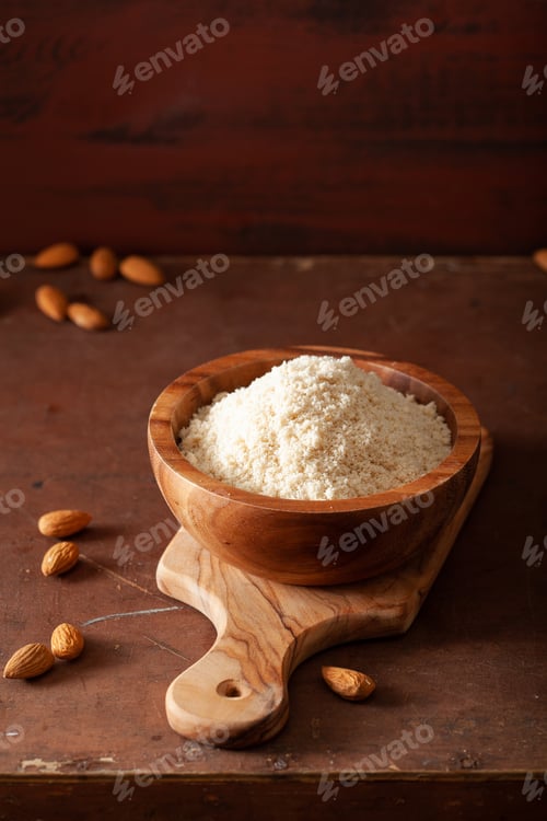 Preview: almond flour. healthy ingredient for keto paleo gluten-free diet