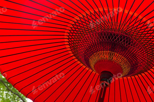 Preview: Japanese red umbrella