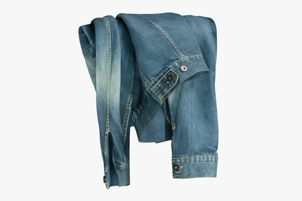 Preview: Folded Denim Jacket - Light Blue