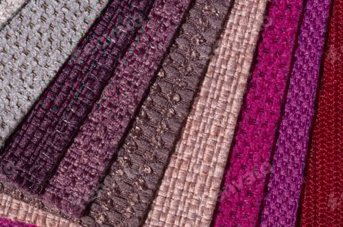 Preview: Varied Fabric Swatches in Red, Purple, and Brown