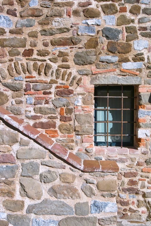 Preview: detail of stonewall with a window