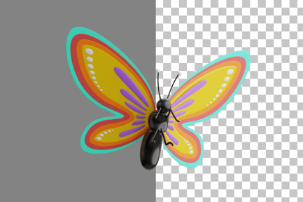 Preview: Butterfly 3D Icon