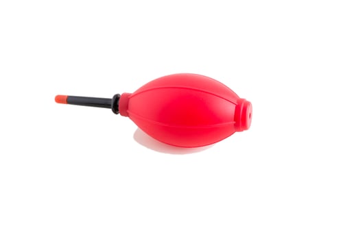 Preview: Air blower pump dust cleaner. Isolated on a white background with shadow.