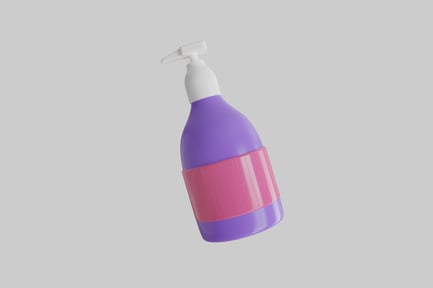 Preview: Purple bottle with pink label