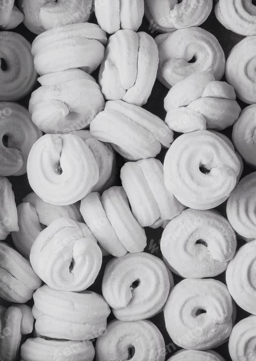 Preview: Meringue Cookies close up background